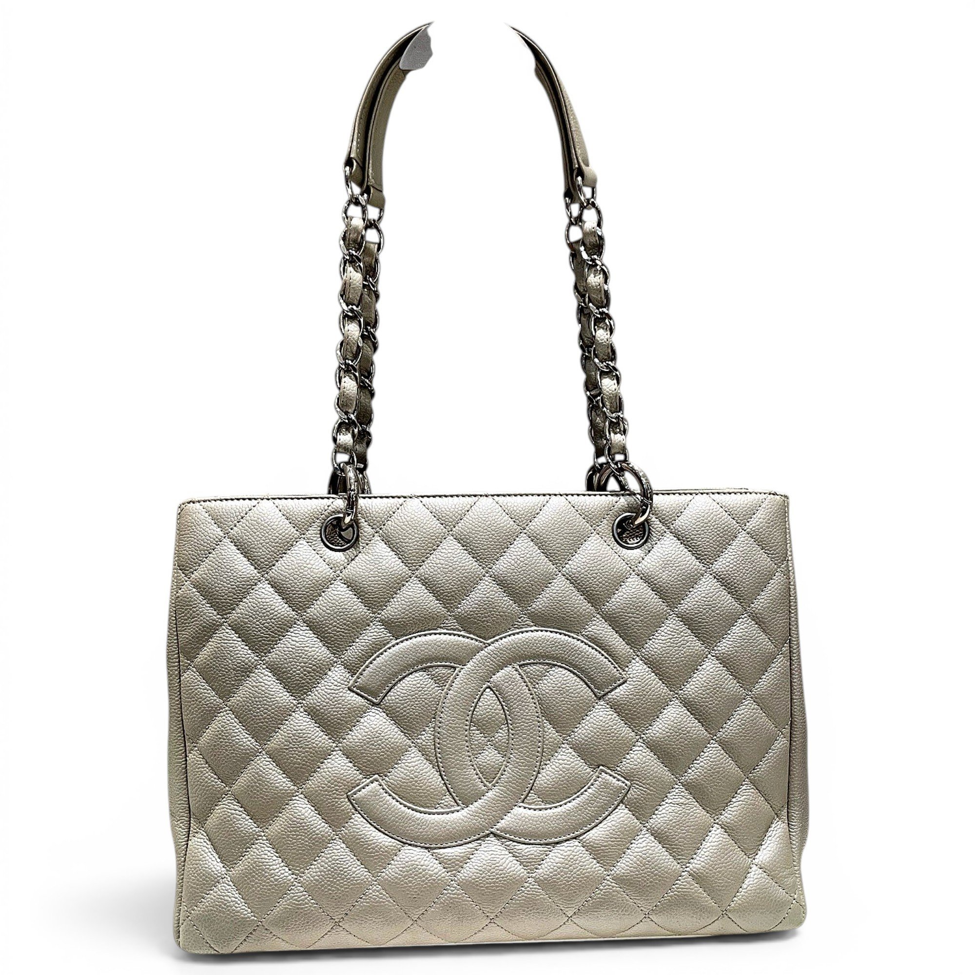 Chanel Petite Shopping Tote leather tote