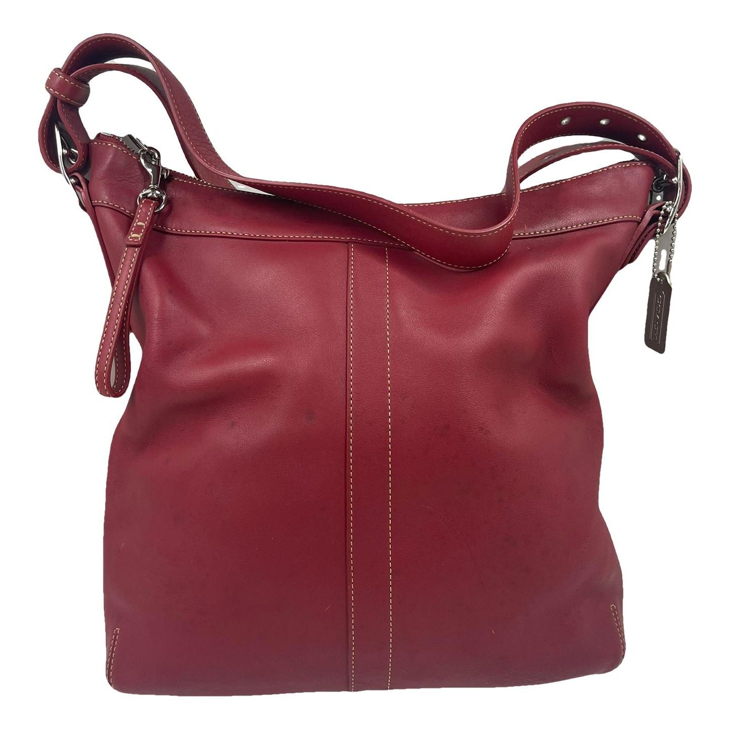 Abby duffle leather handbag
