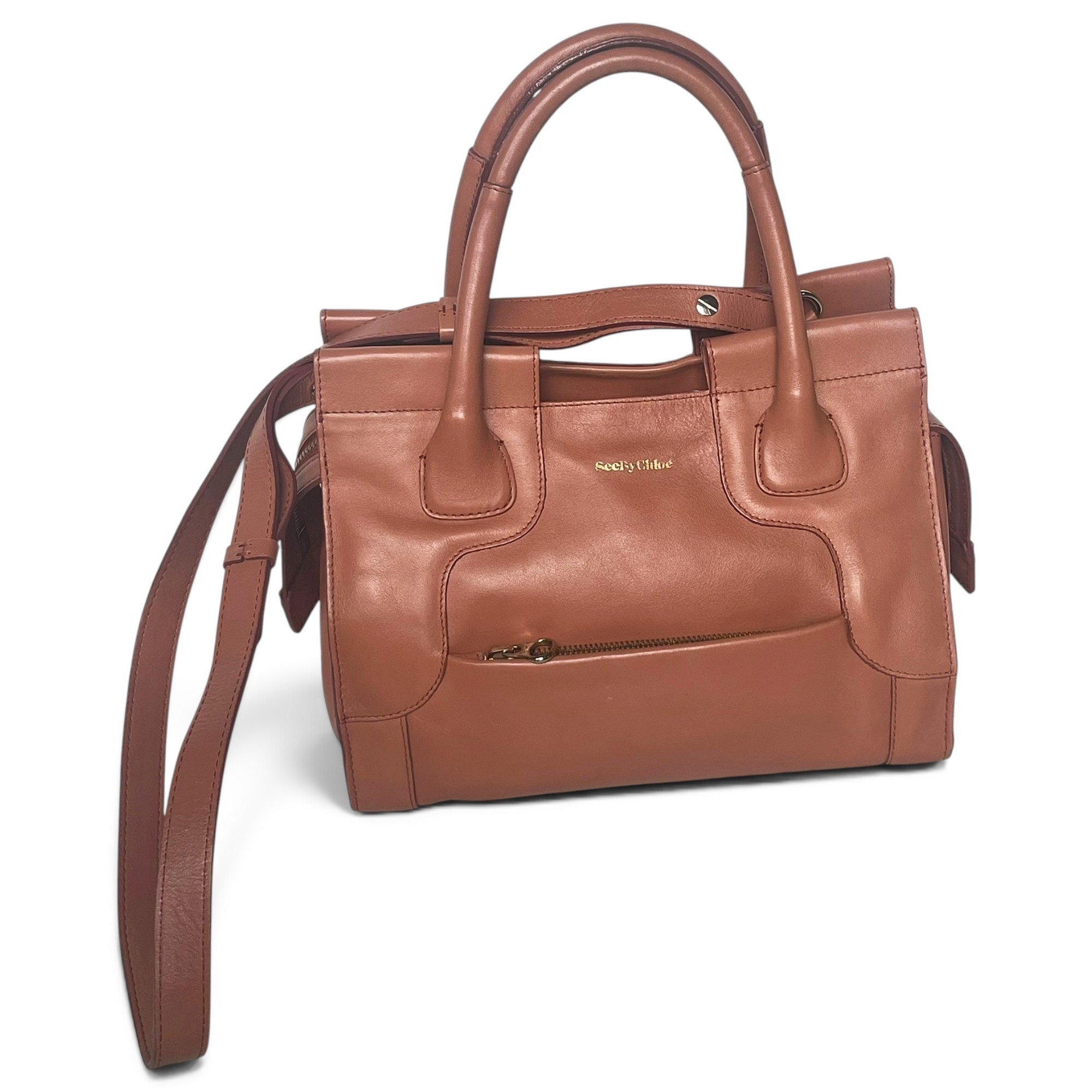 Leather handbag