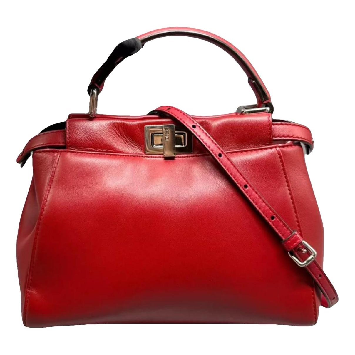 Peekaboo leather handbag