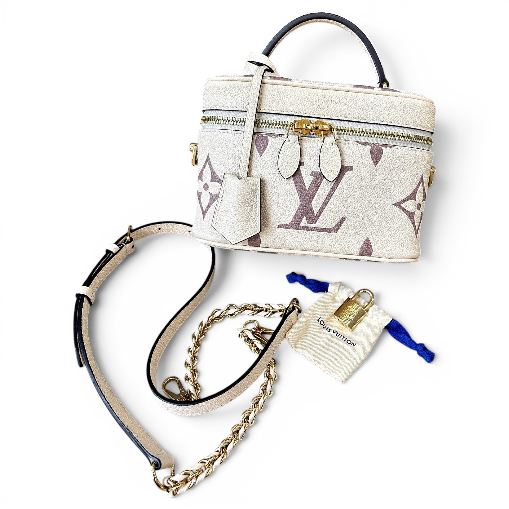 Vanity leather handbag
