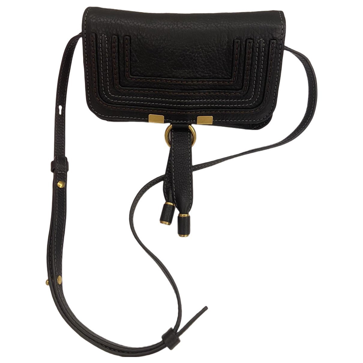 Leather clutch bag