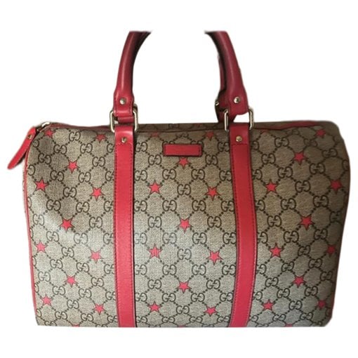 Boston leather bowling bag