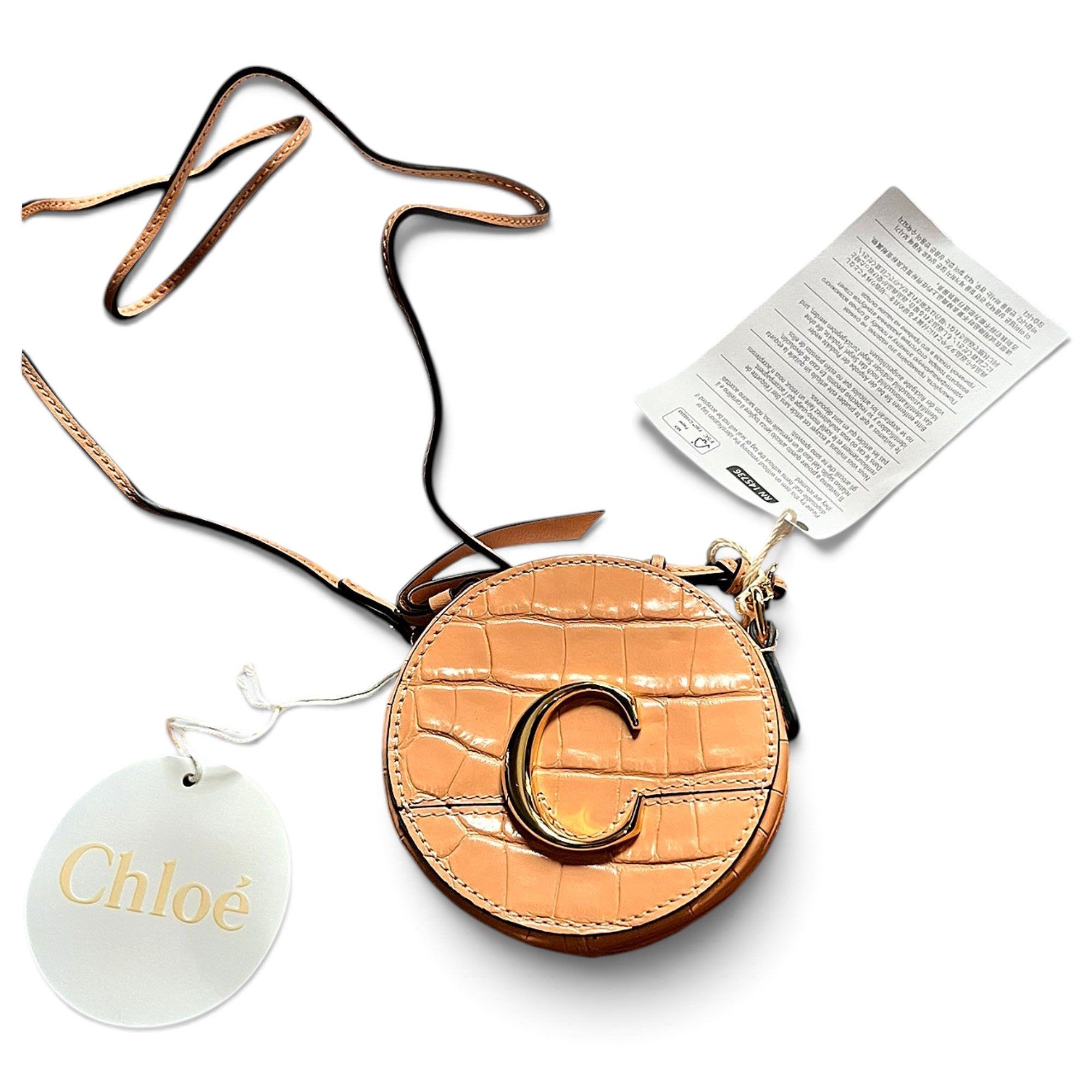 C leather crossbody bag