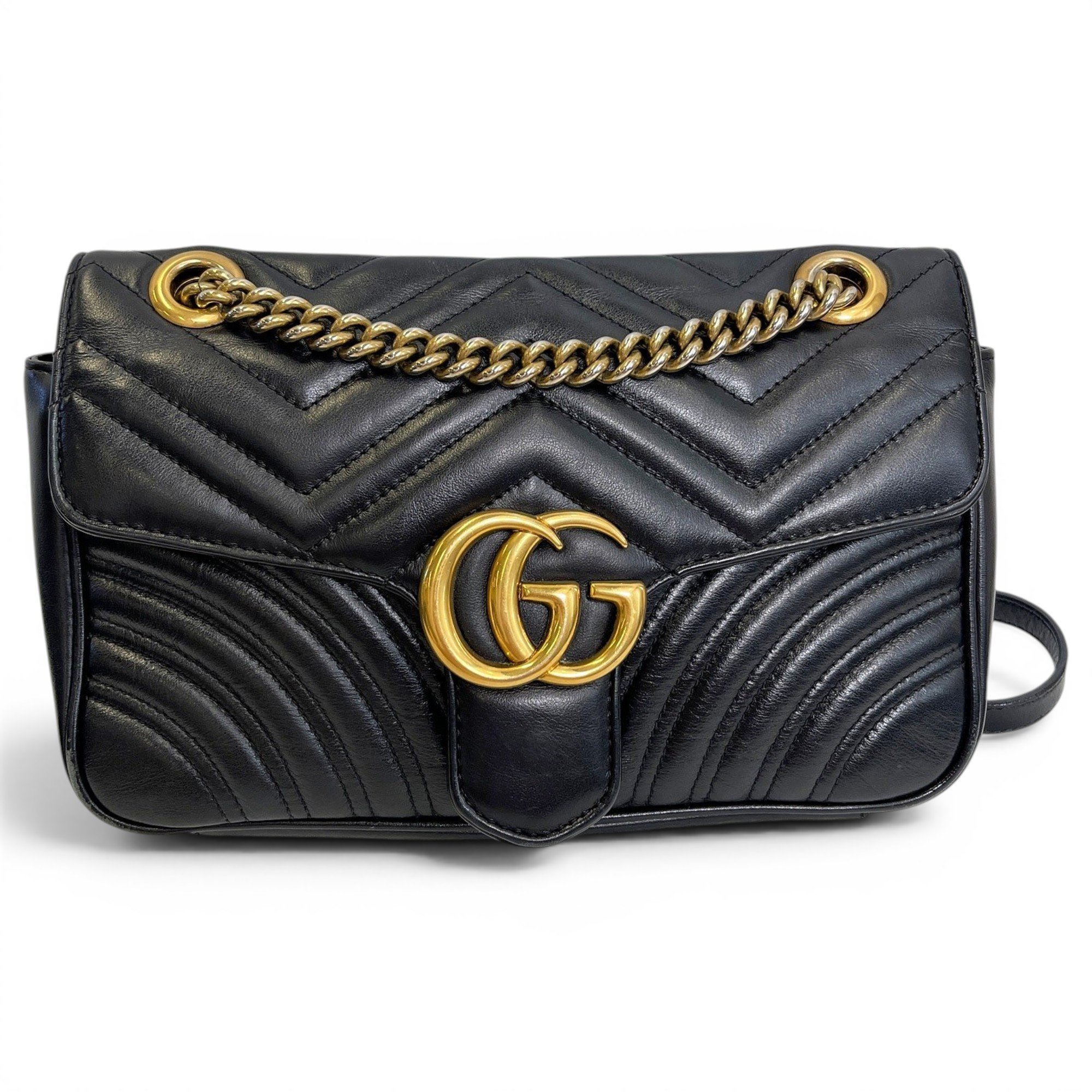 GG Marmont Flap leather handbag