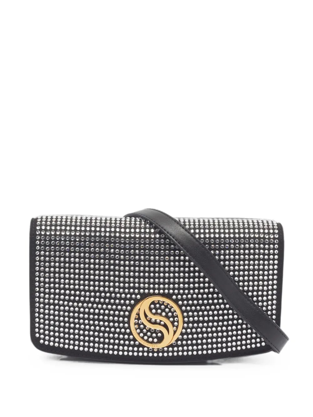 S-Wave rhinestone-embellishment cross body bag