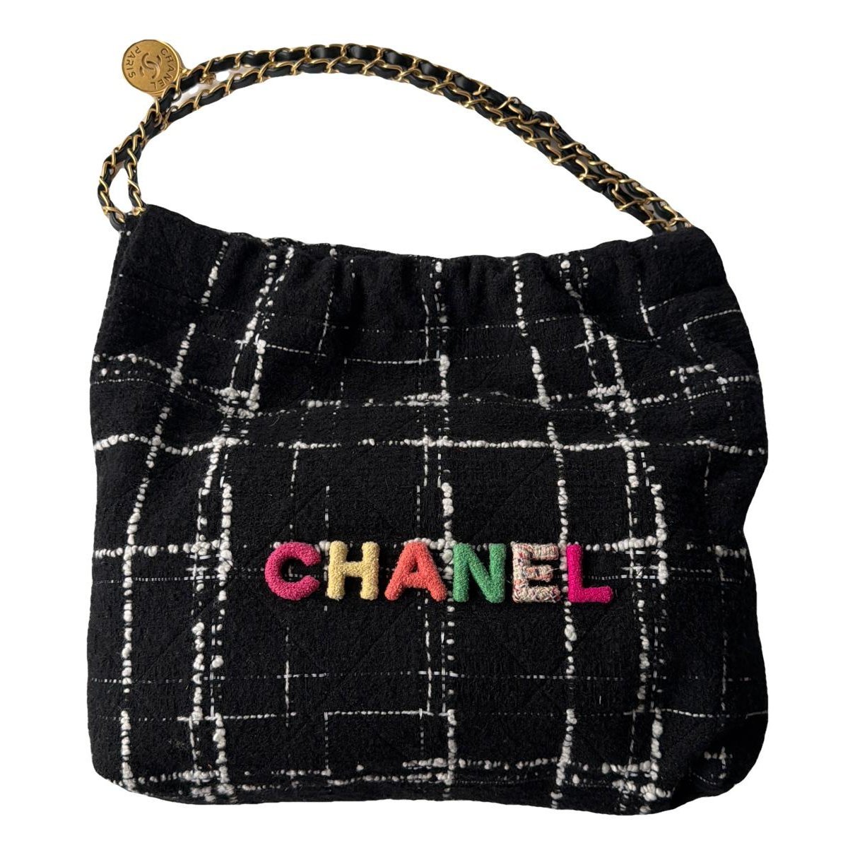 Chanel 22 tweed handbag