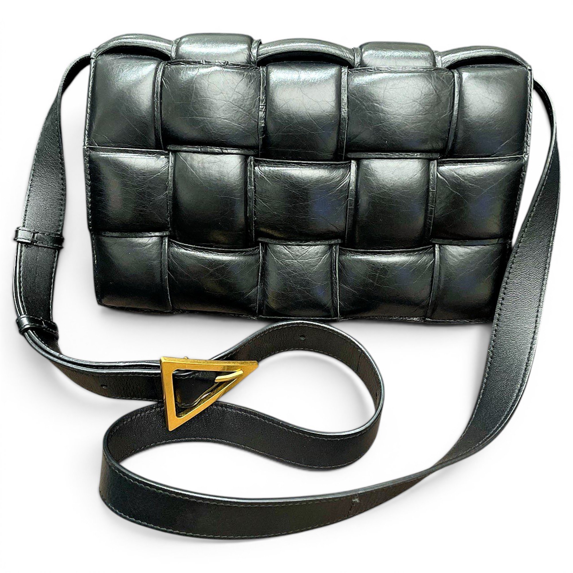 Cassette Padded leather crossbody bag