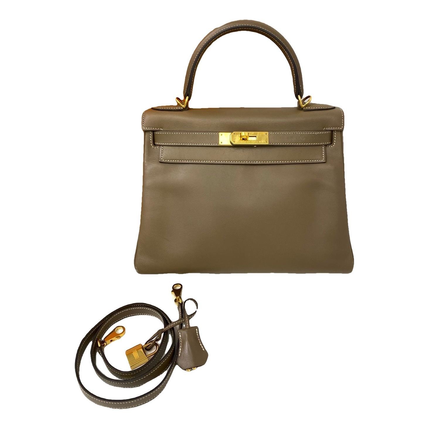 Kelly 28 leather handbag