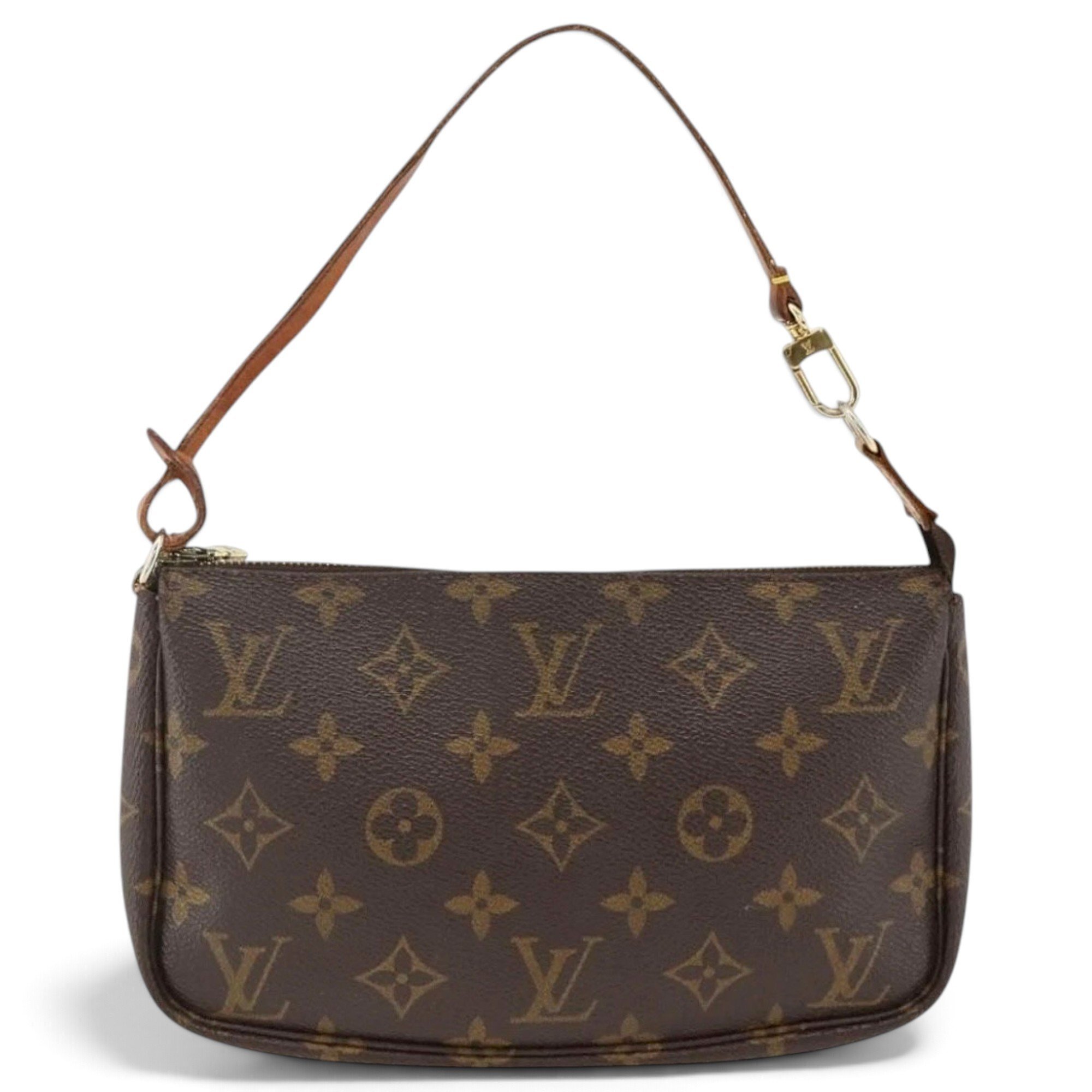 Leather clutch bag