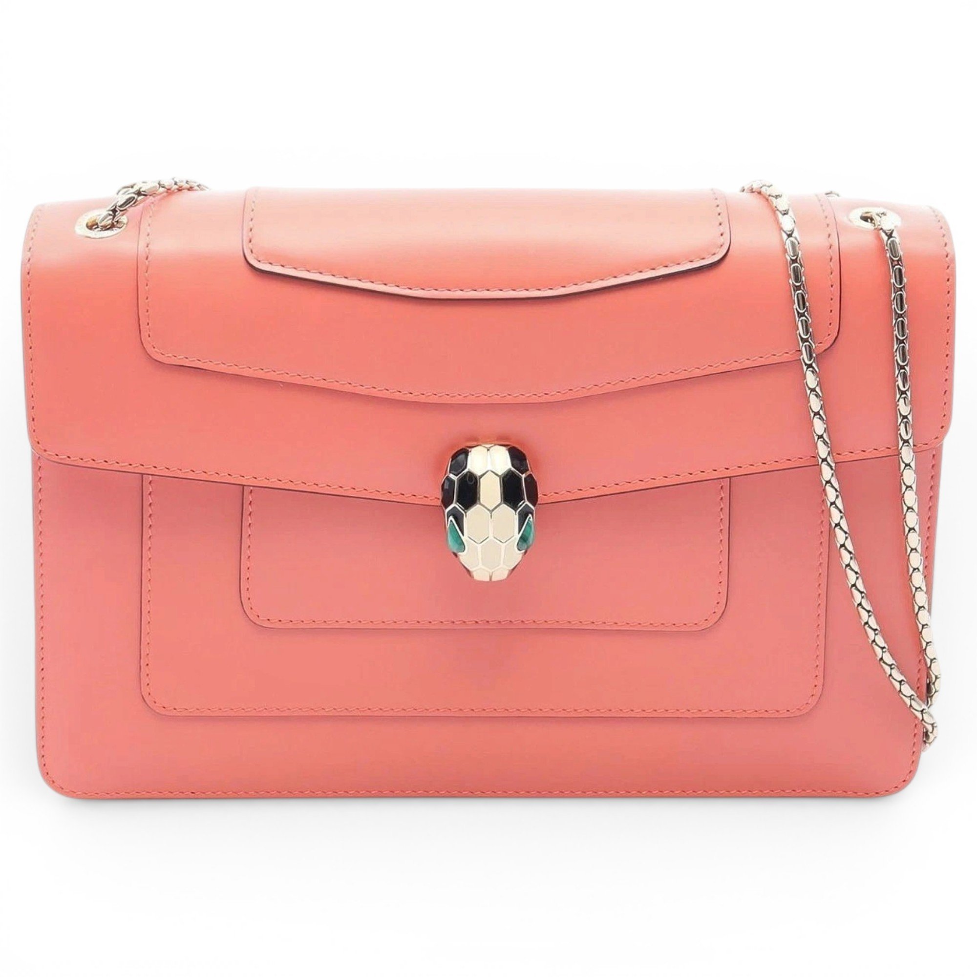Serpenti leather handbag