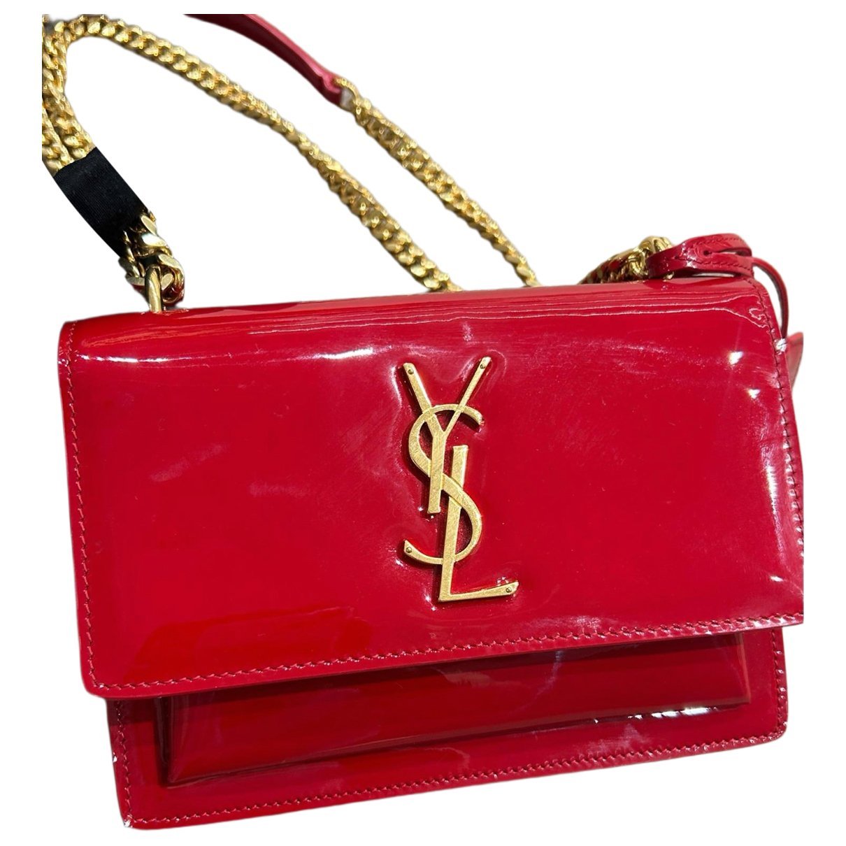 Sunset patent leather handbag