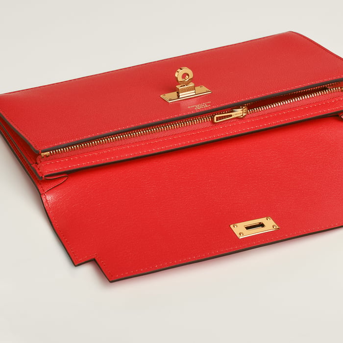 Rouge De Cœur Kelly Pocket Long Wallet