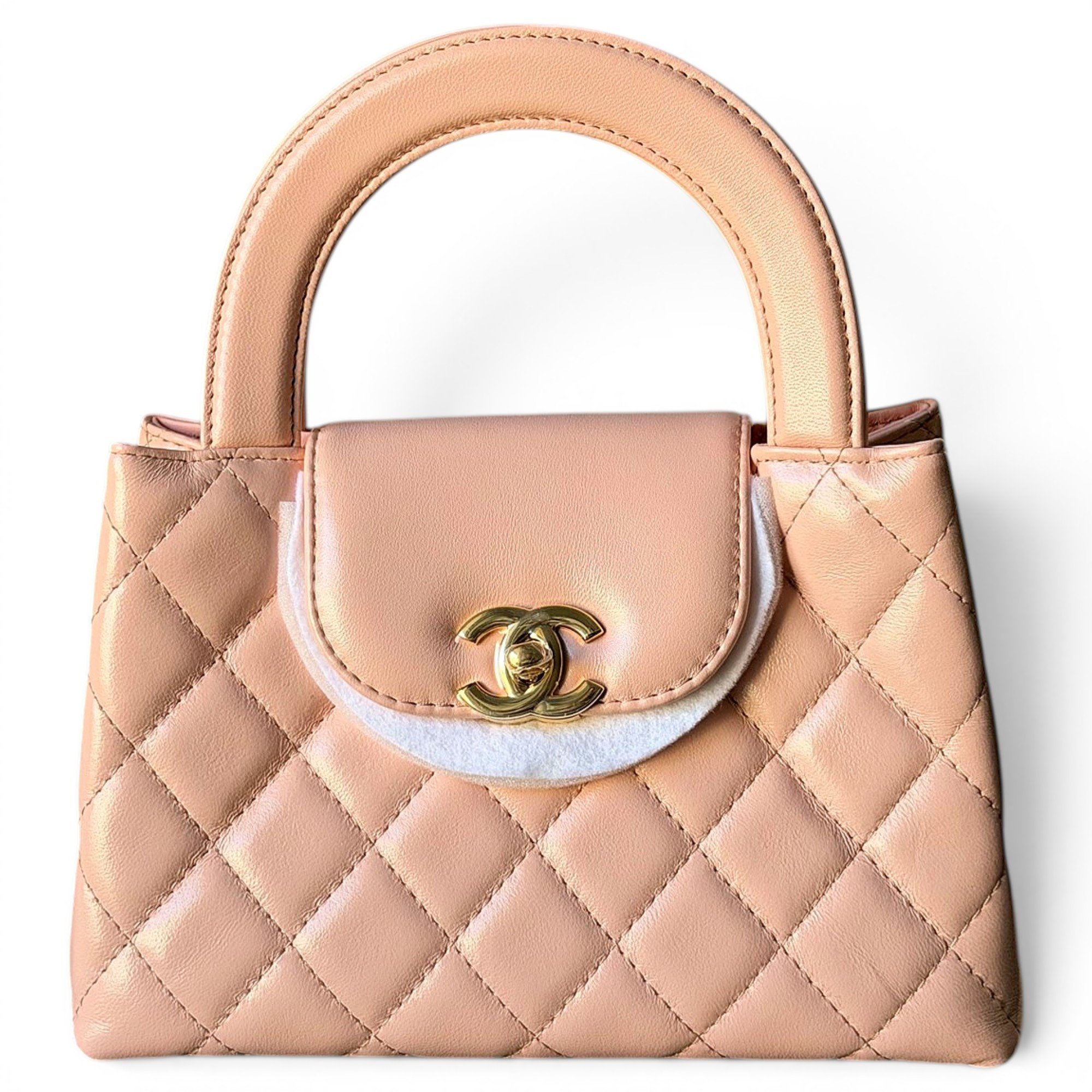 Mini Shopping leather handbag