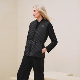 Long quilted vest