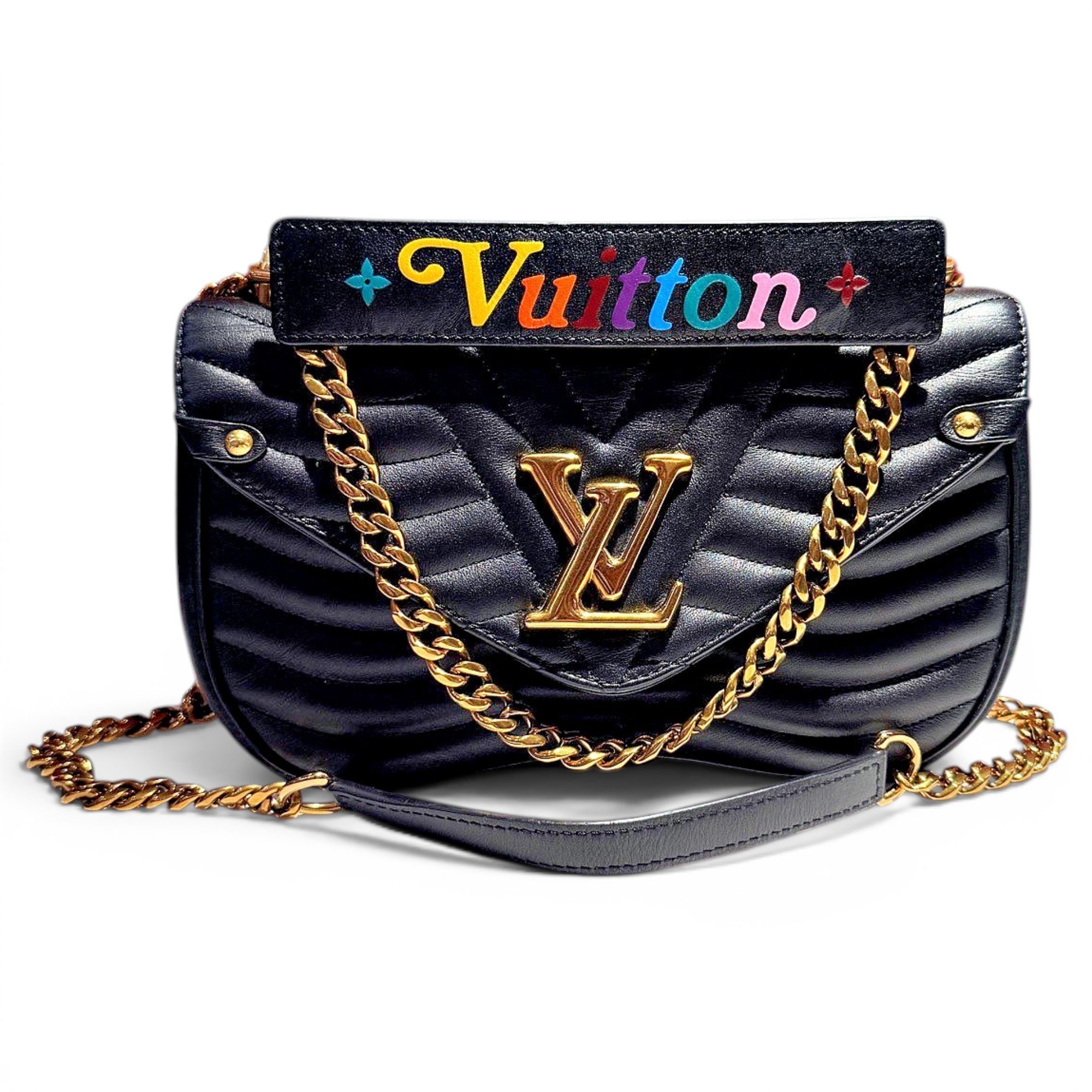 New Wave leather handbag