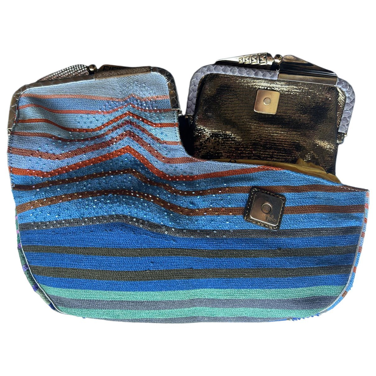 Silk clutch bag