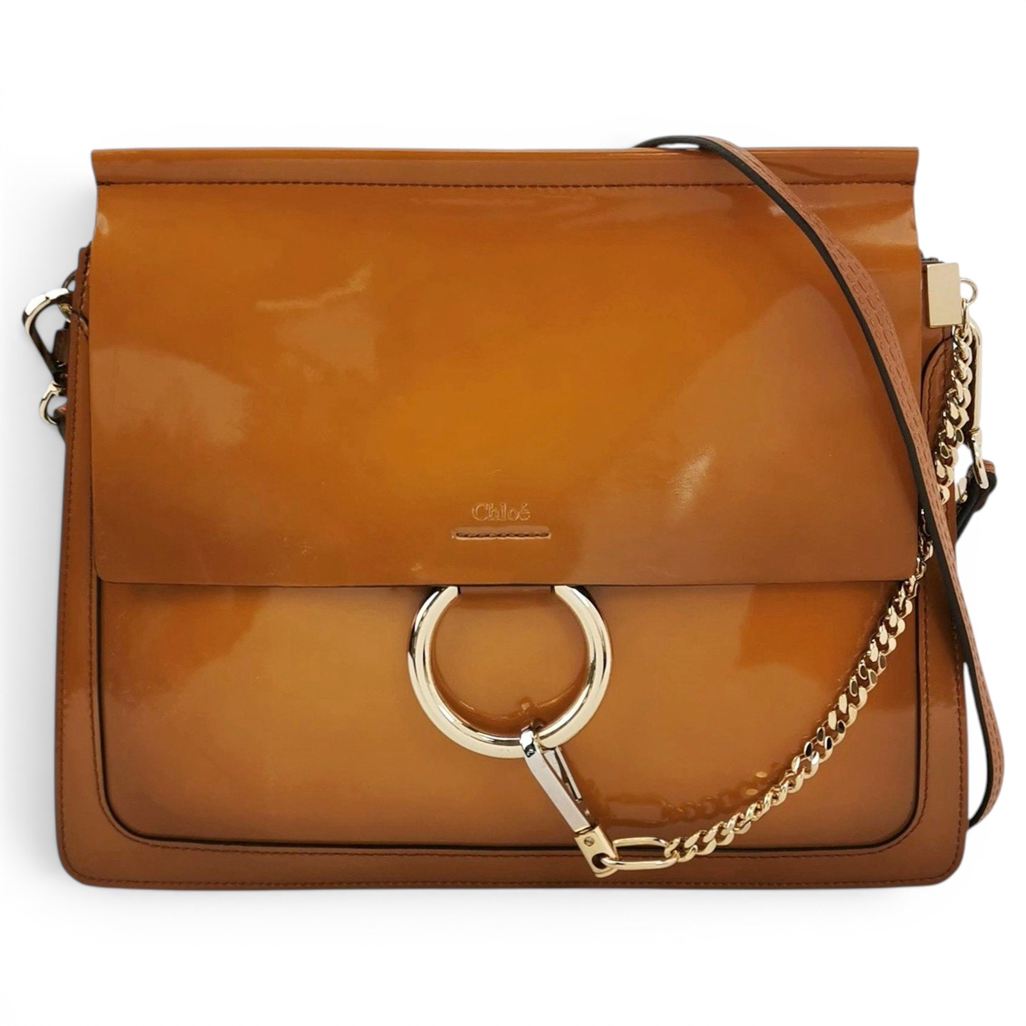 Faye patent leather crossbody bag