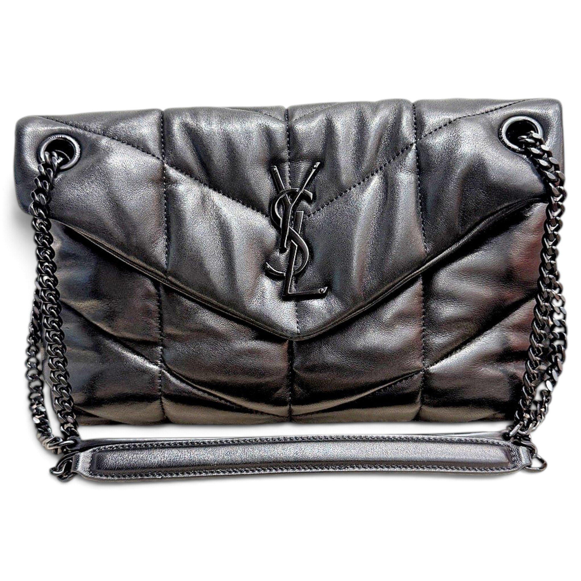 Loulou Puffer leather crossbody bag