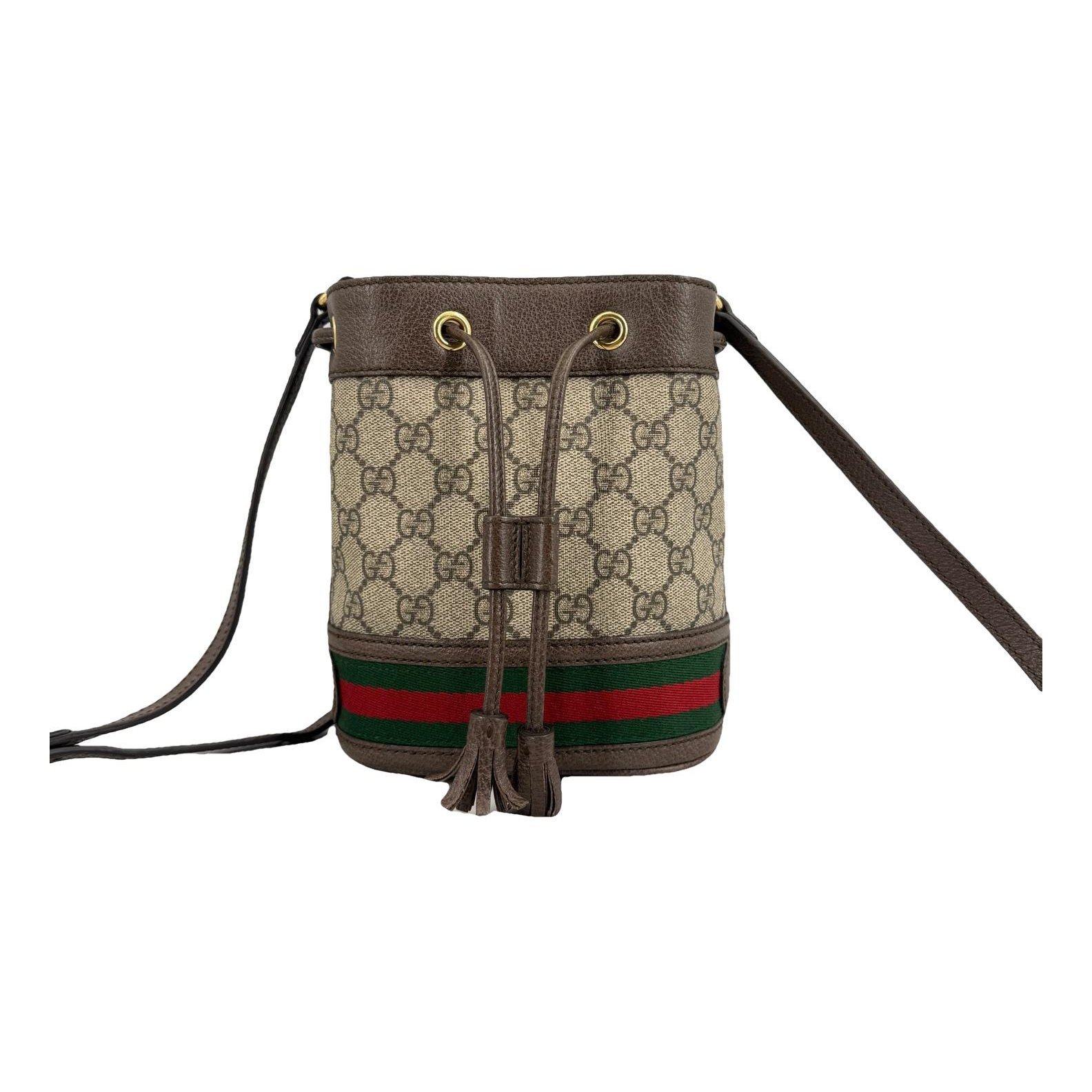 Ophidia Bucket leather handbag
