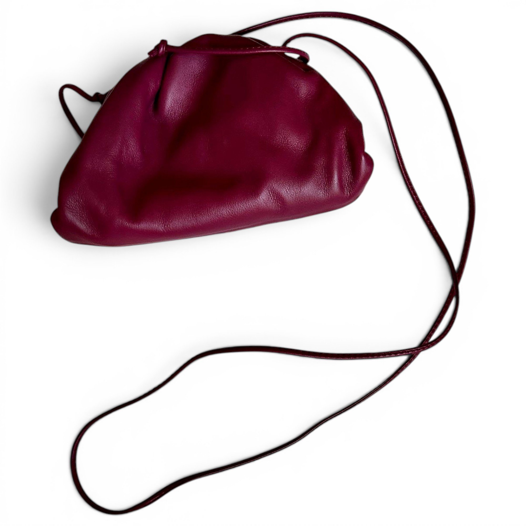 Leather clutch bag