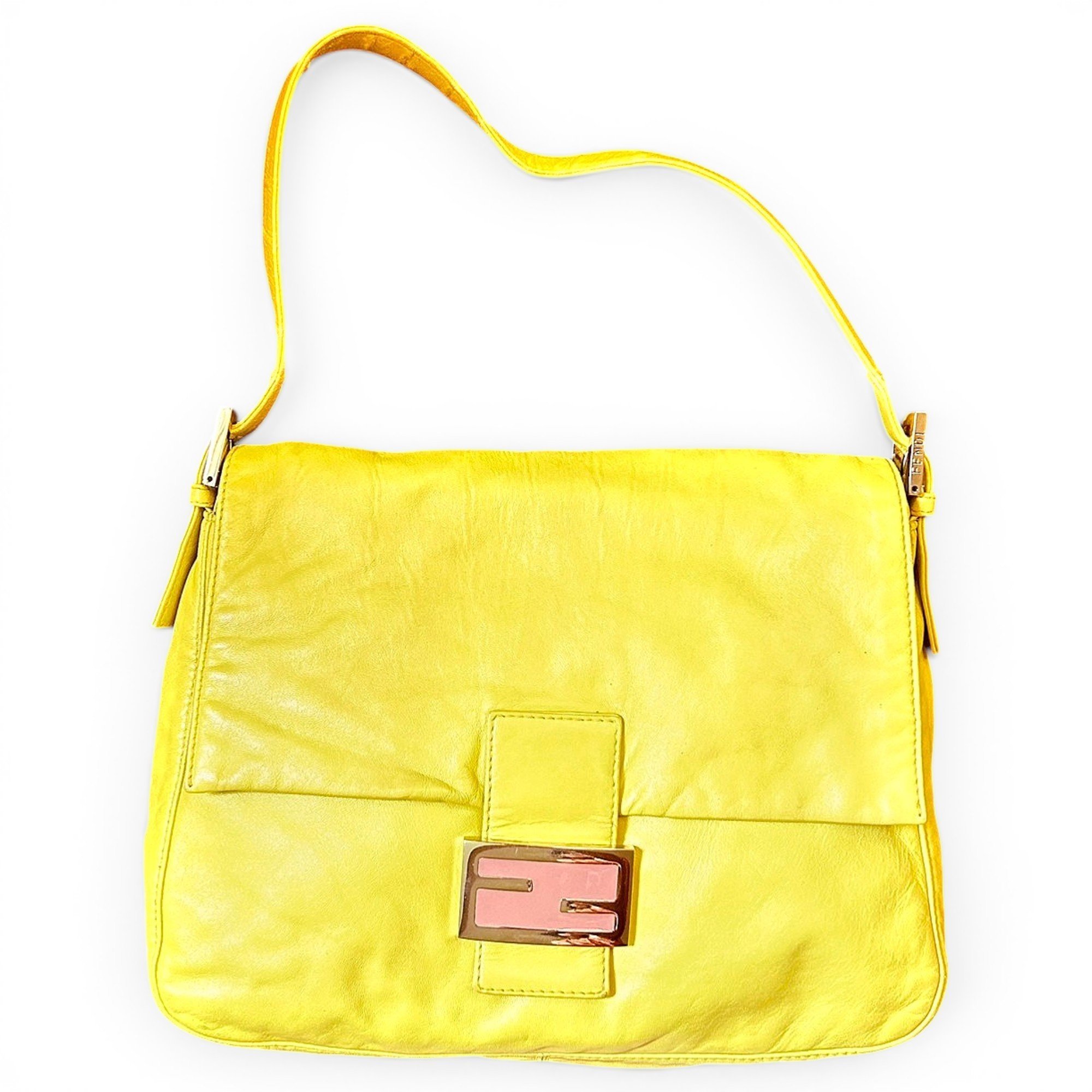 Baguette leather handbag