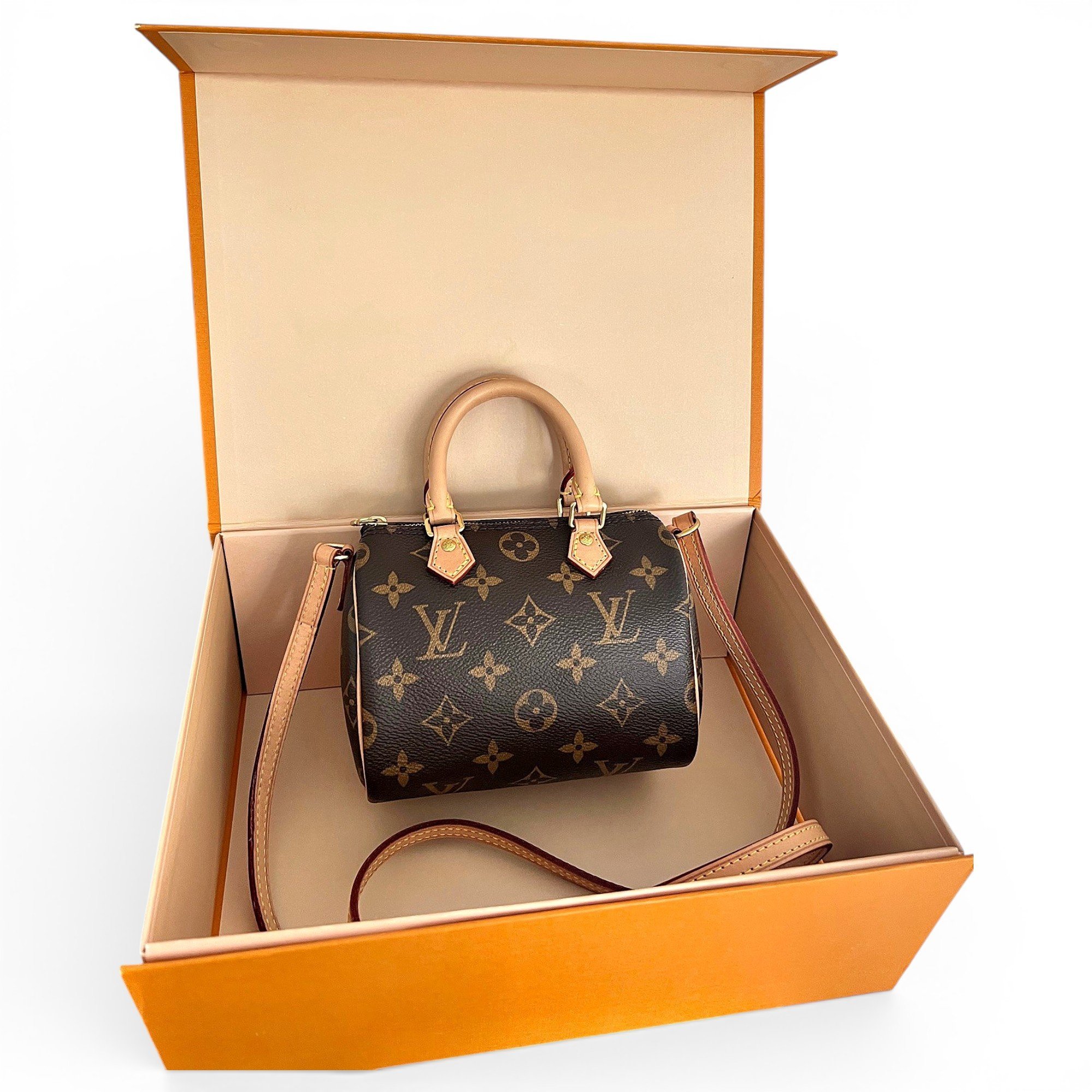 Nano Speedy / Mini HL leather handbag