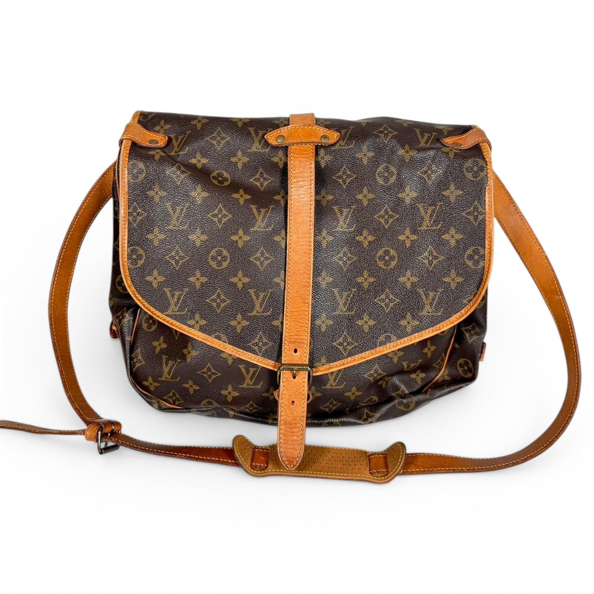 Saumur leather crossbody bag
