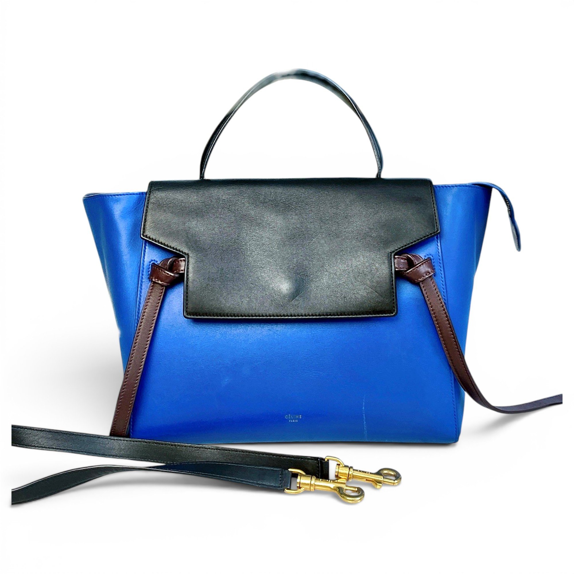 Belt leather handbag