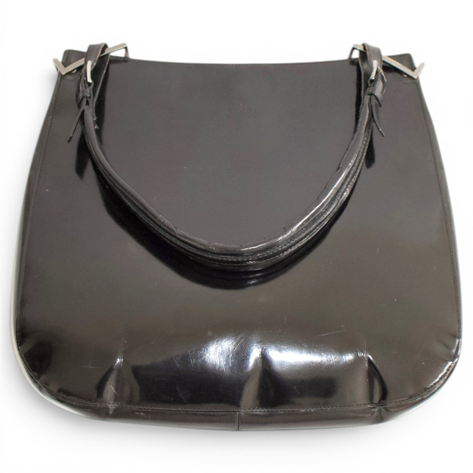 Hobo patent leather handbag