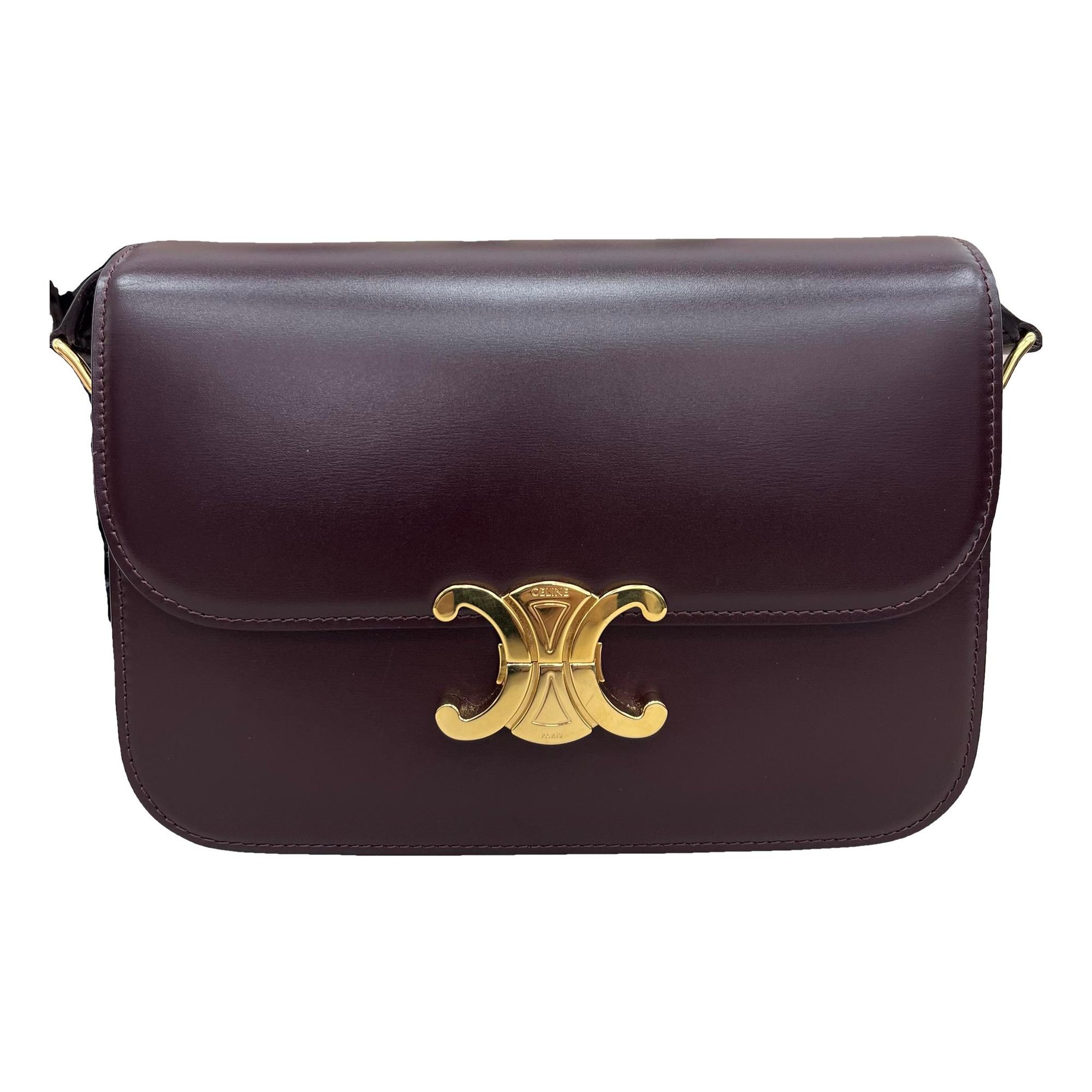 Triomphe leather handbag