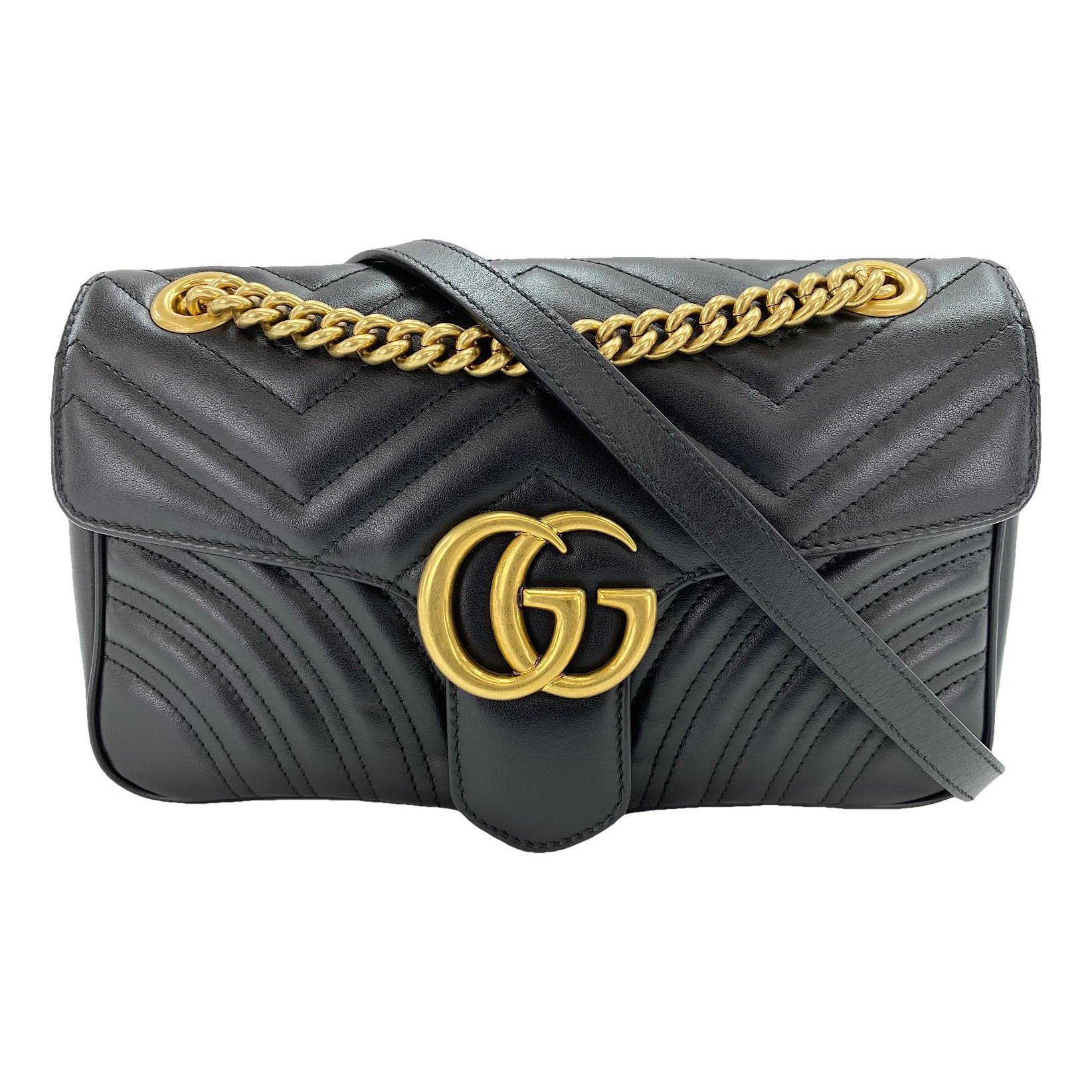 GG Marmont Flap leather crossbody bag