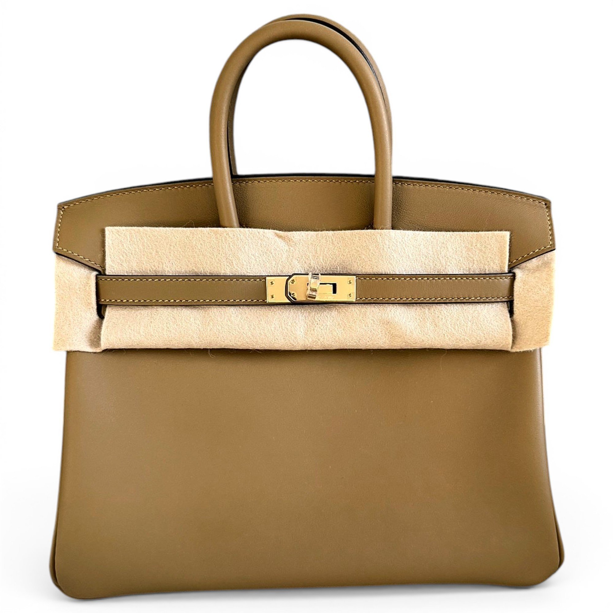 Birkin 25 leather handbag