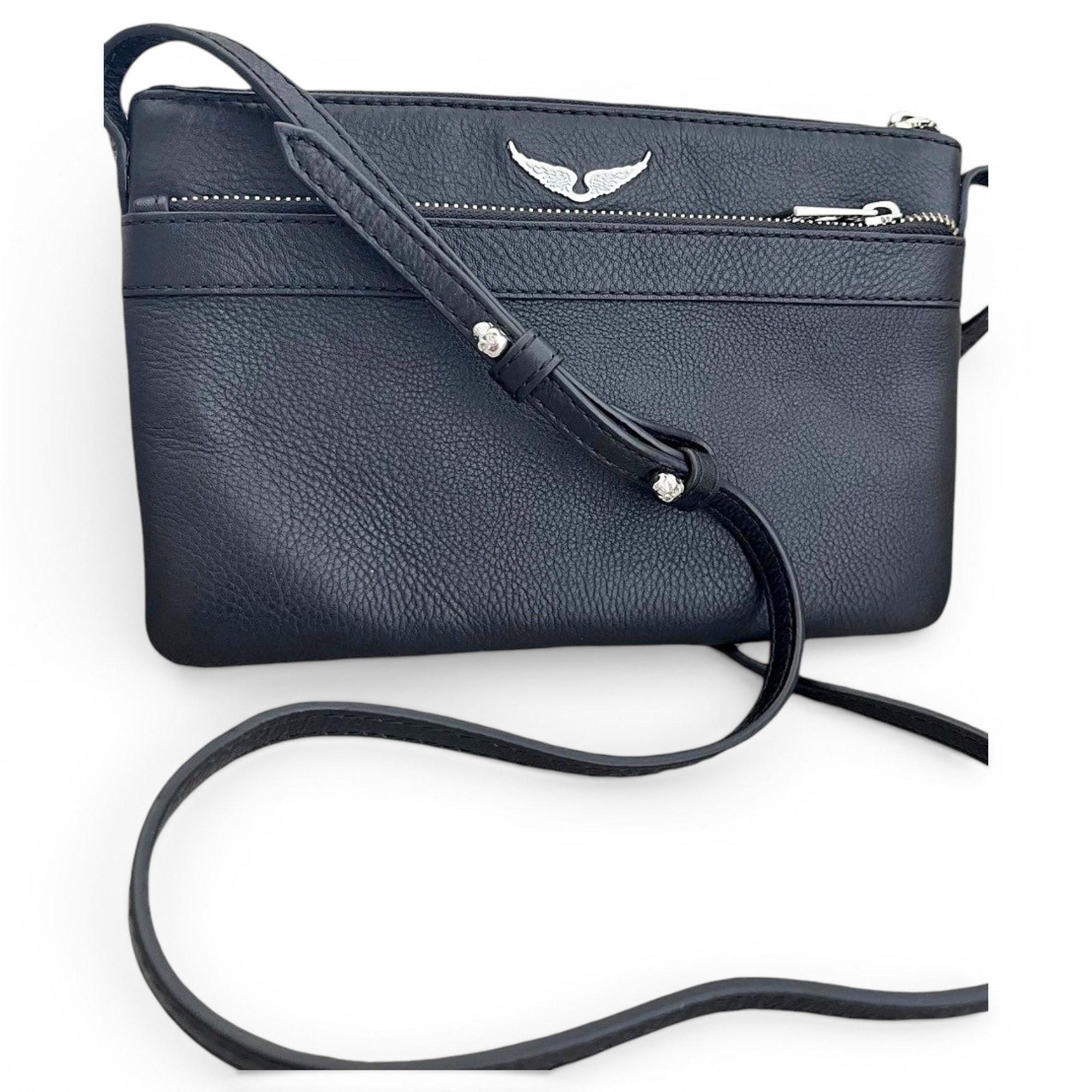 Rock leather crossbody bag