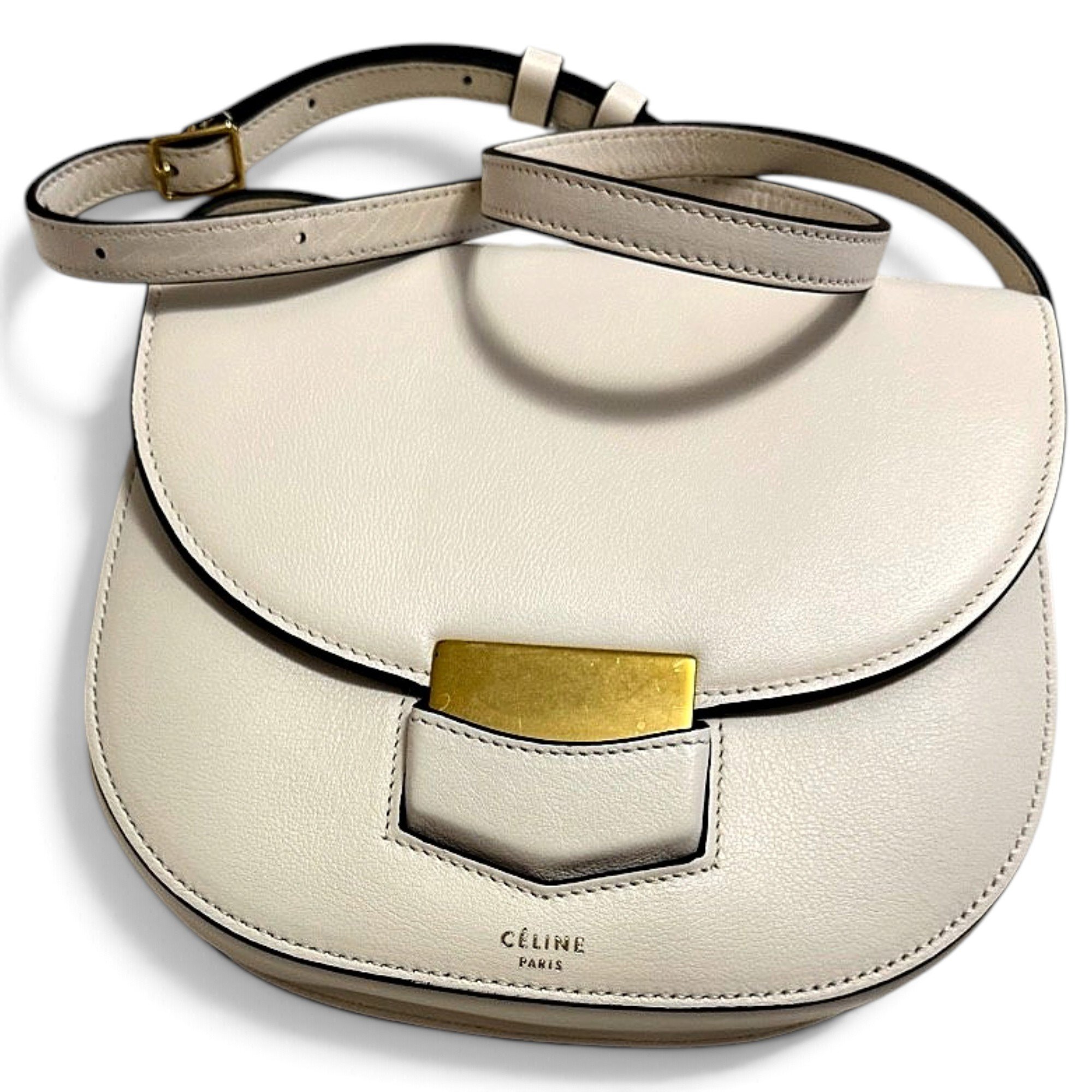 Frame leather crossbody bag