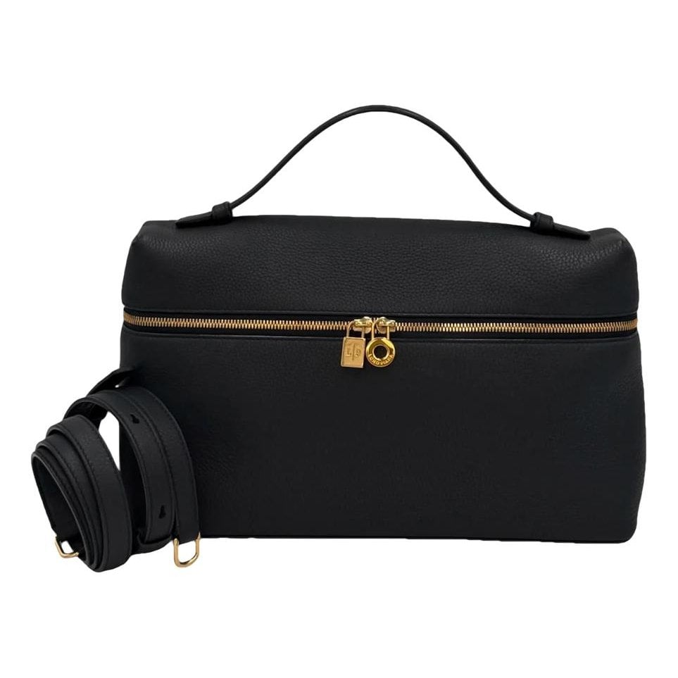 Leather clutch bag