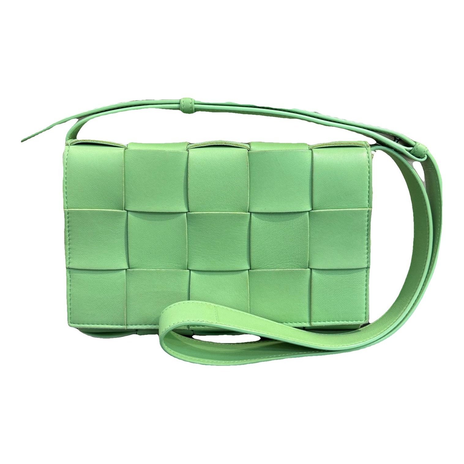 Cassette leather handbag