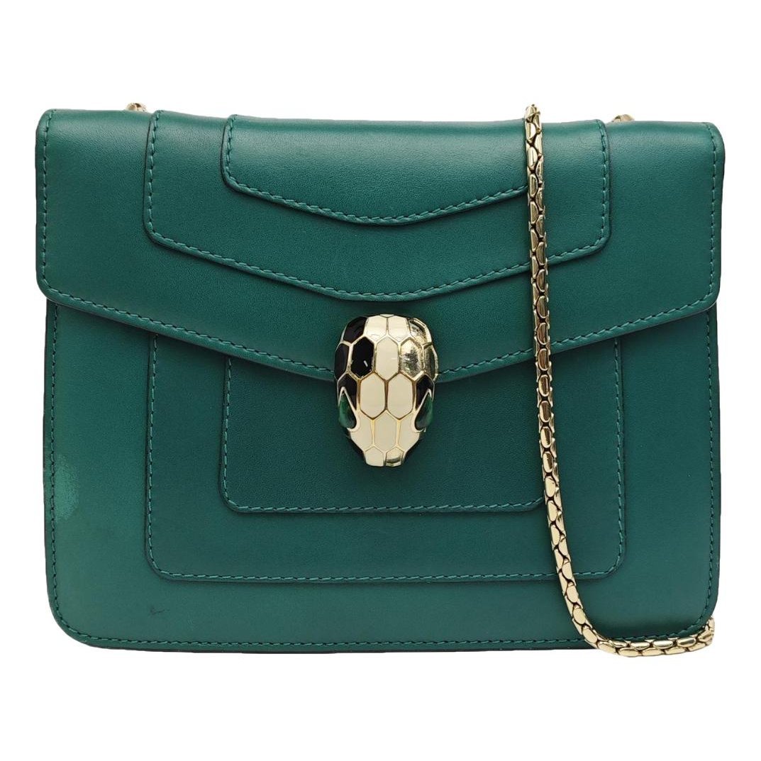 Serpenti leather handbag
