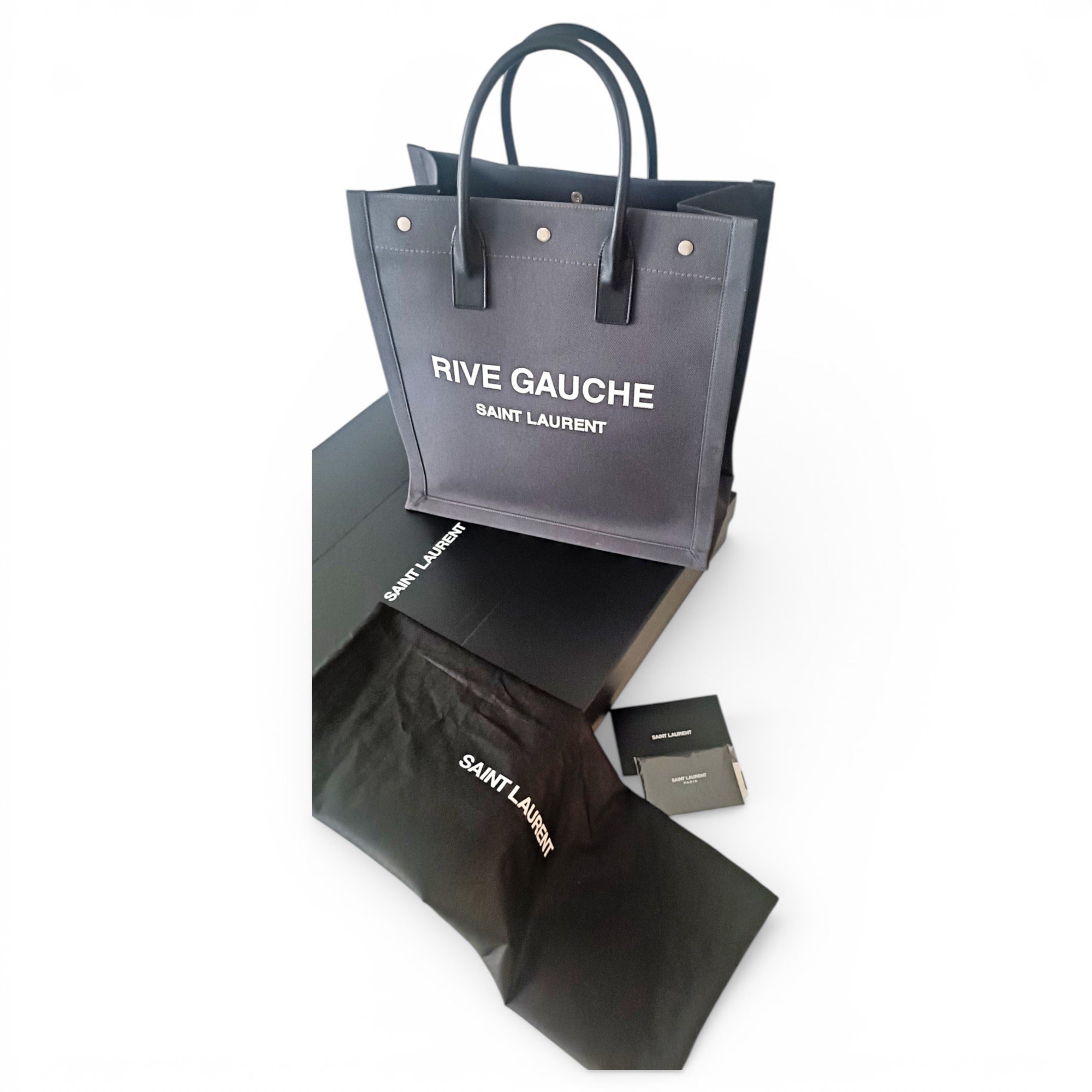 Rive Gauche cloth handbag