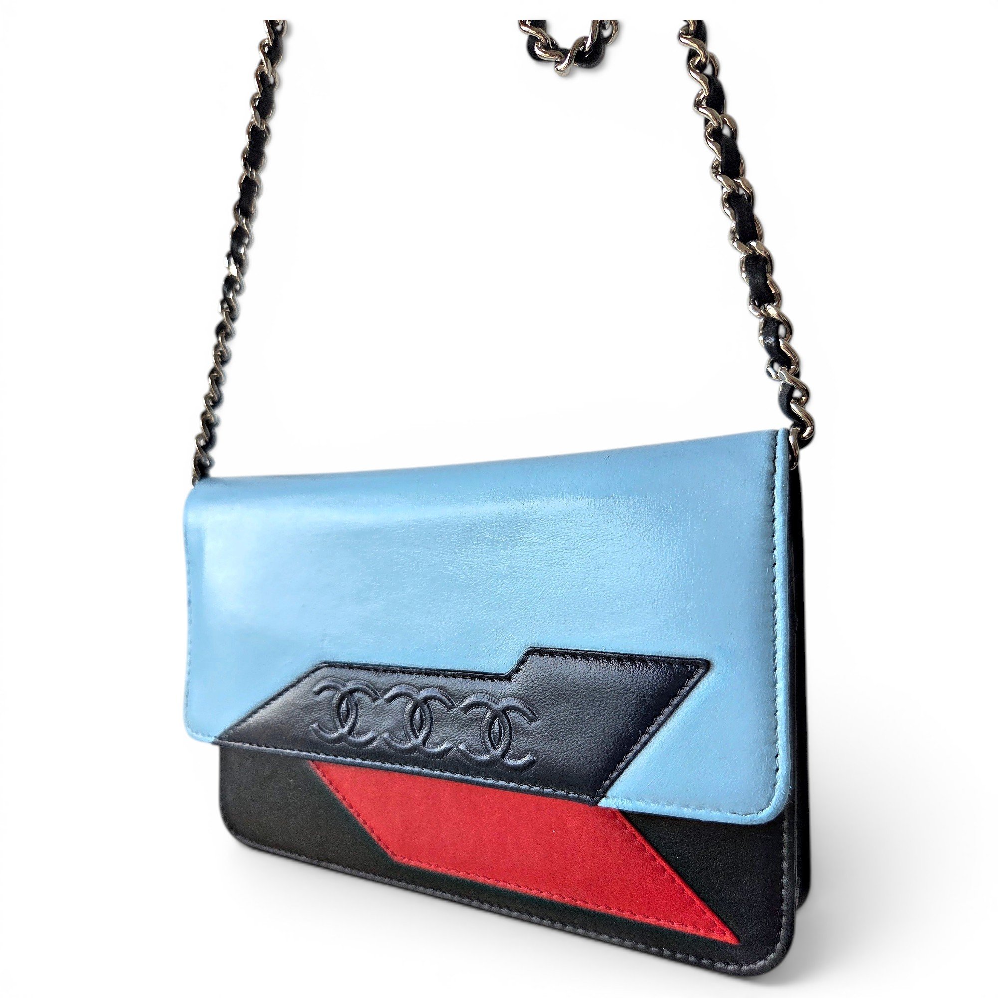 Trendy CC Wallet on Chain leather crossbody bag