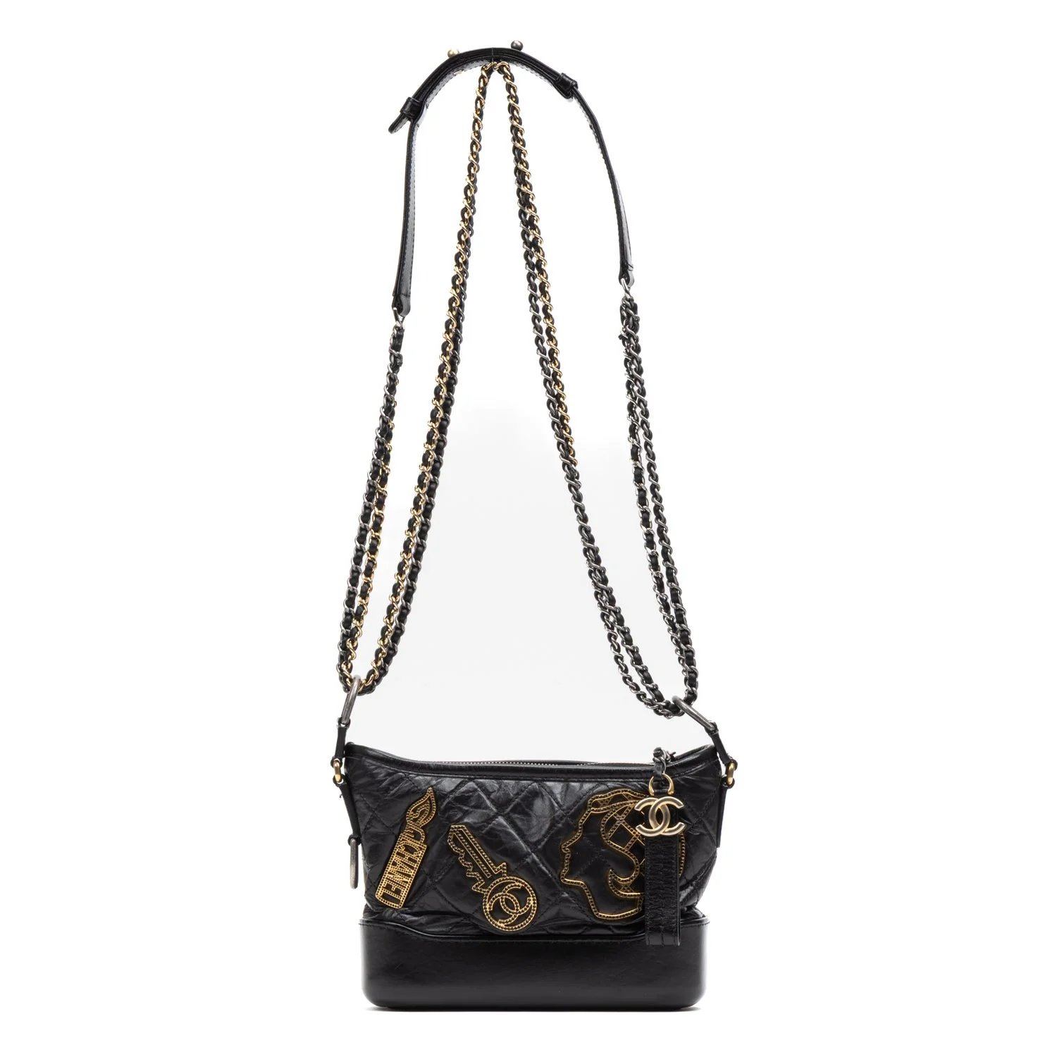 Leather Gabrielle Hobo Embellished