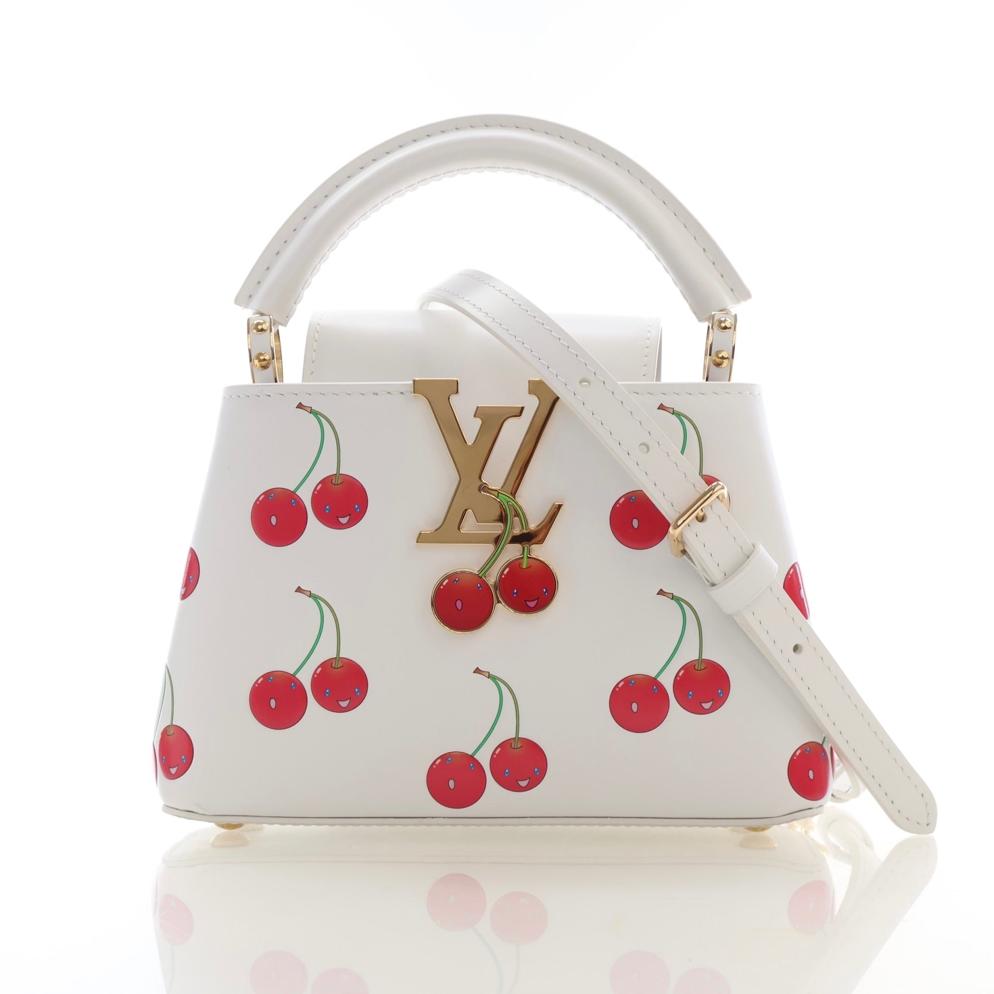 Louis Vuitton x Takashi Murakami Calfskin Capucines Mini
