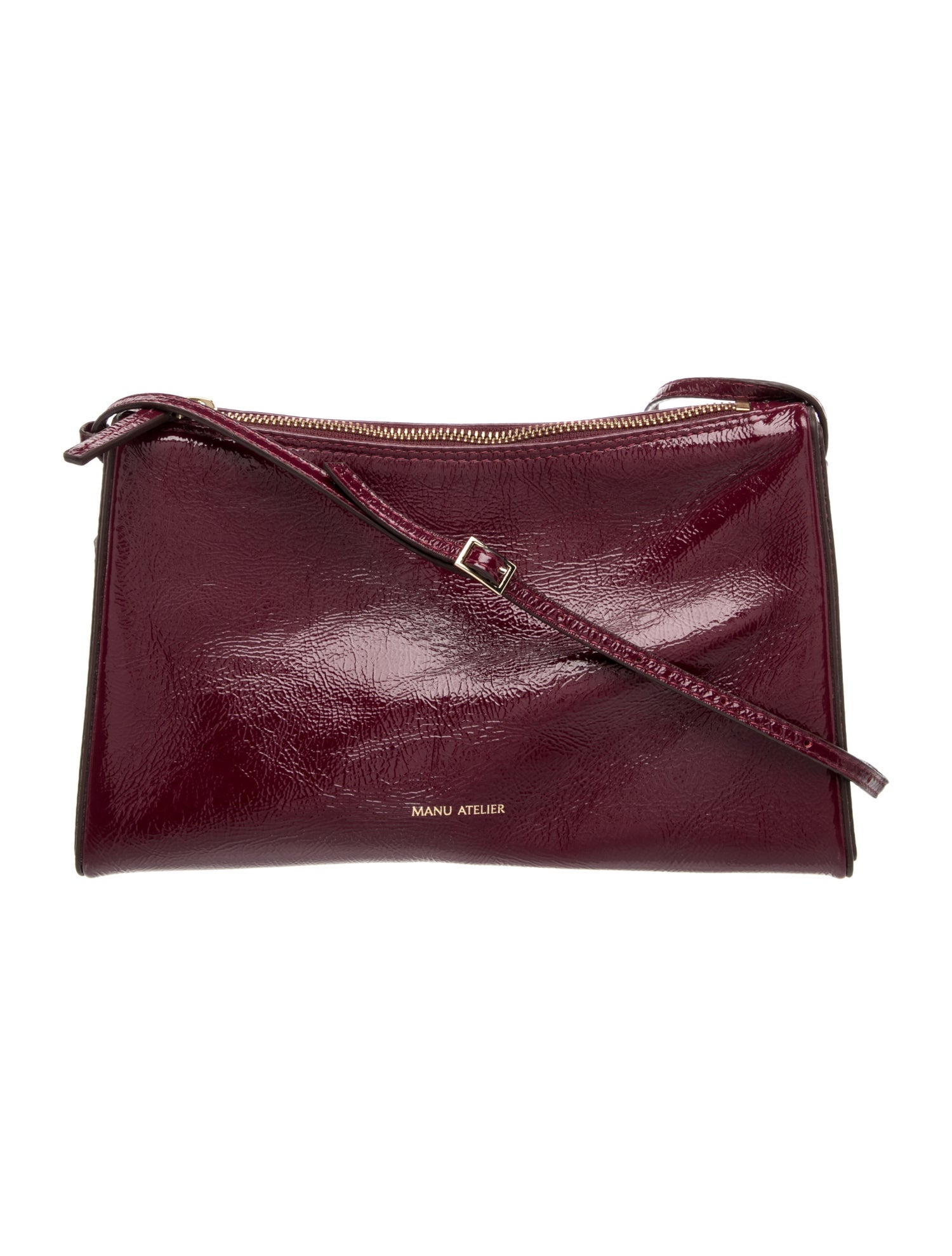 Manu Atelier Patent Leather Shoulder Bag