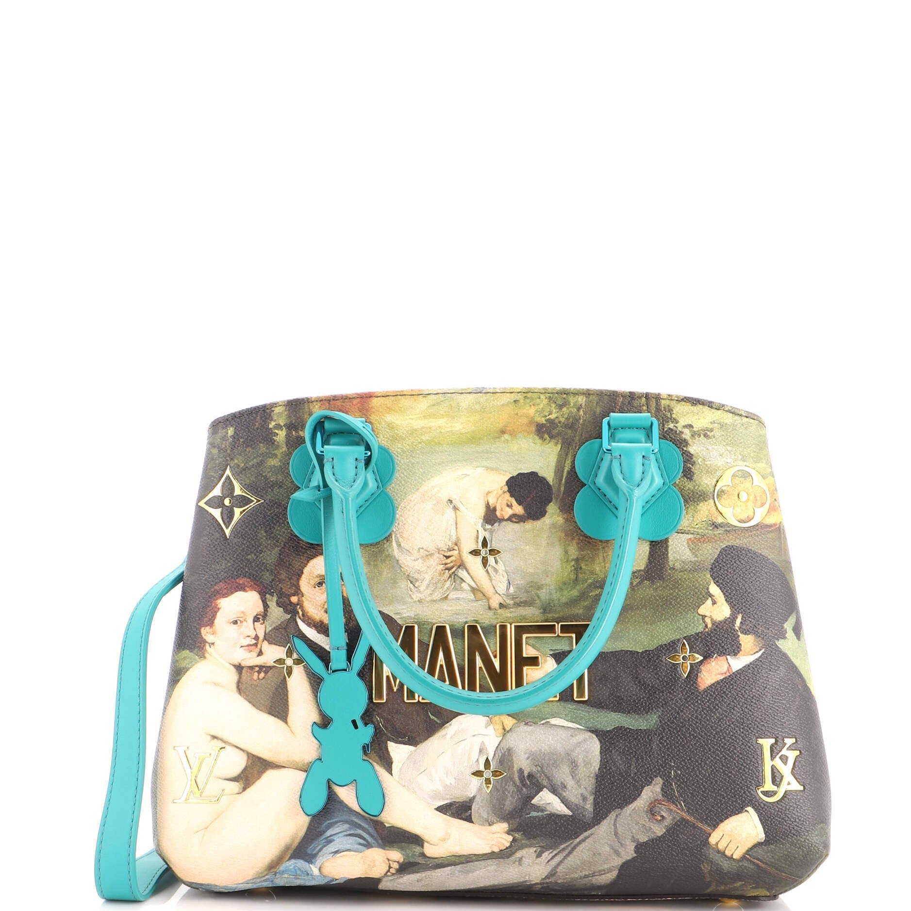 Montaigne Handbag Limited Edition Jeff Koons Manet Print Canvas MM