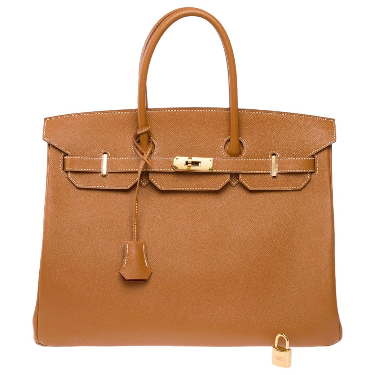Hermes Birkin 35 Handbag Gold Epsom Leather 2016