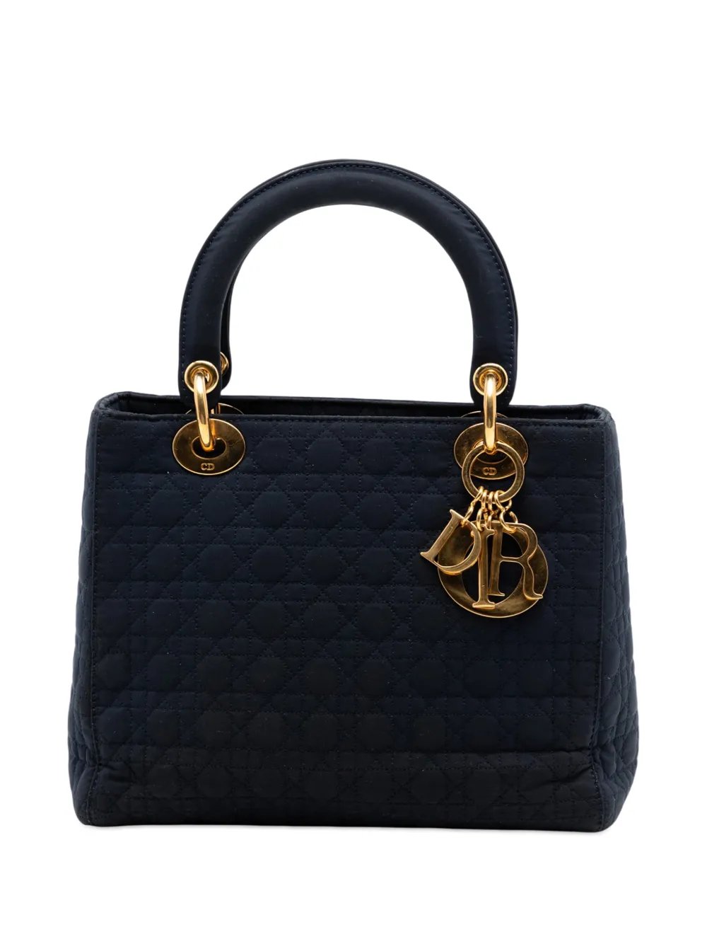 1997 Medium Nylon Microcannage Lady Dior satchel