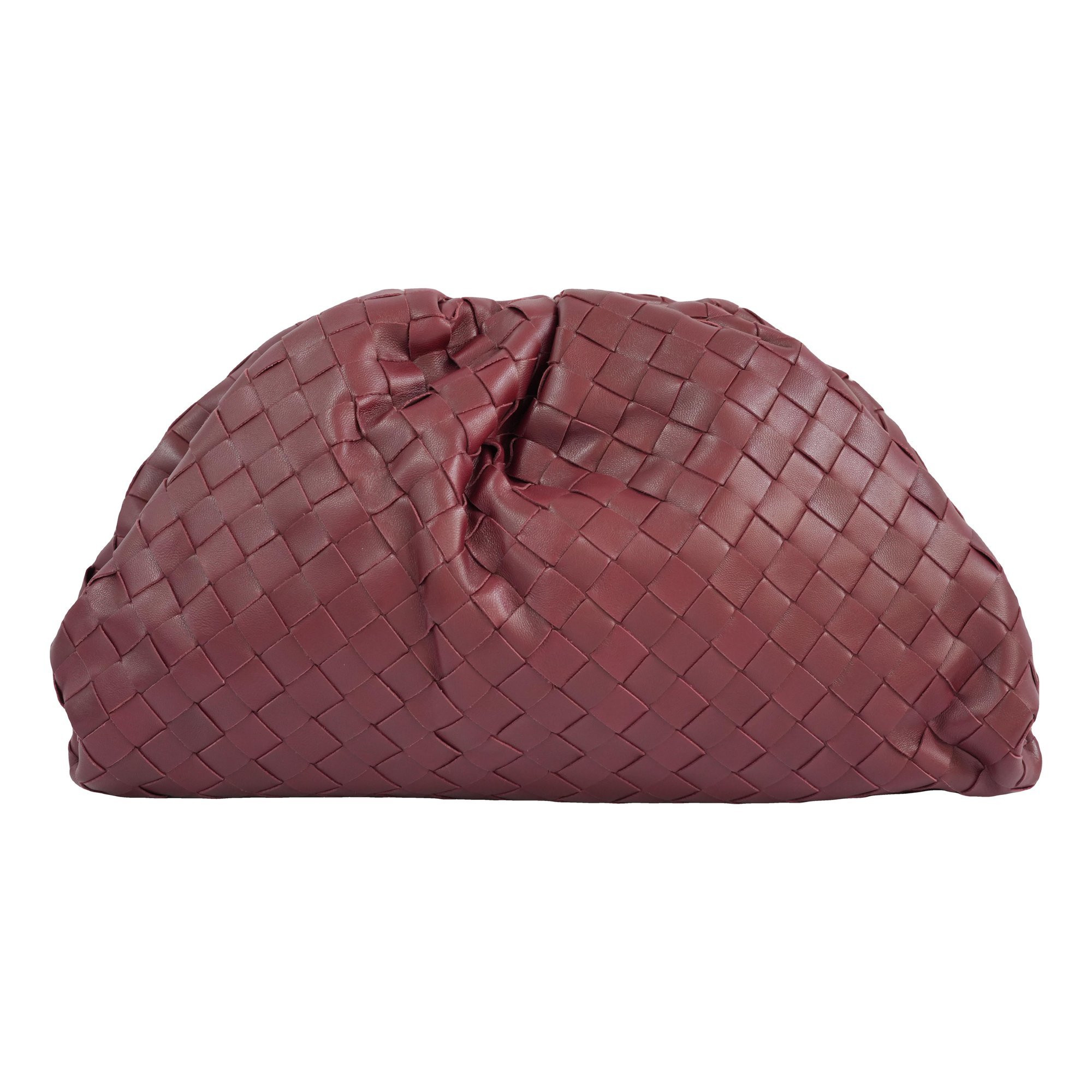 Pouch leather clutch bag