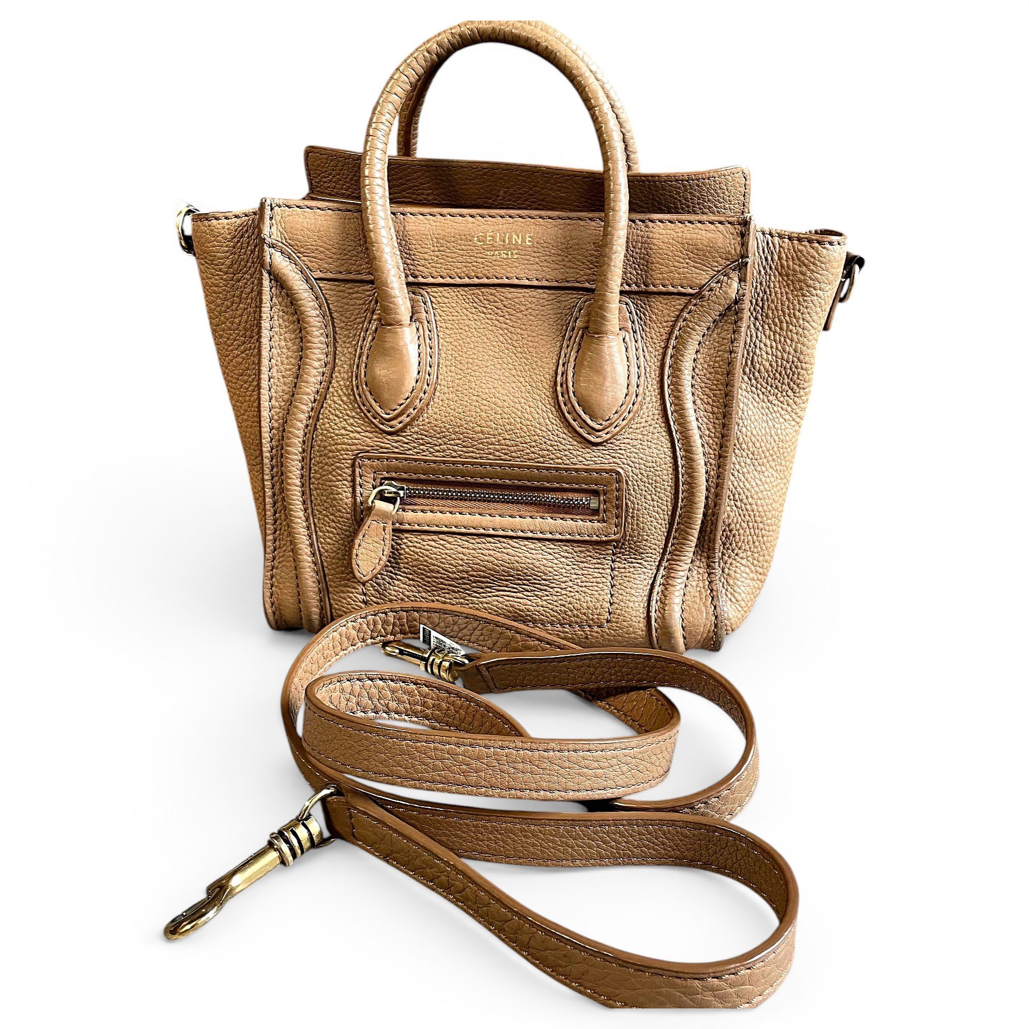 Nano Luggage leather handbag