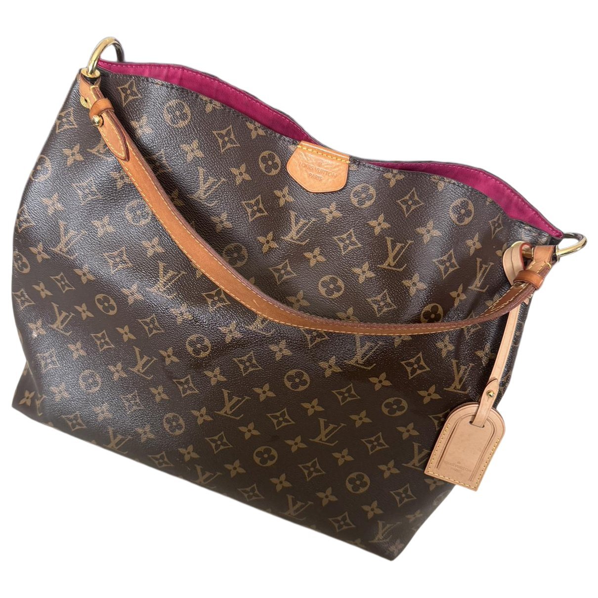 Graceful leather handbag