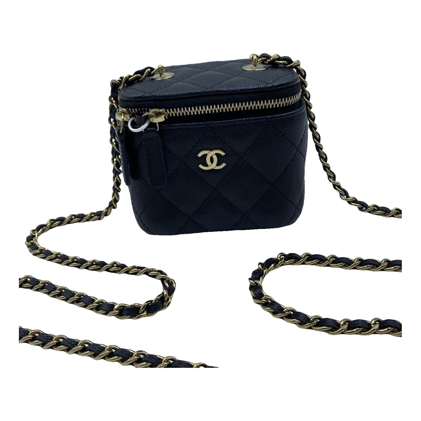 Trendy CC Vanity leather handbag